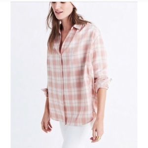 Madewell Oversized Central Plaid Shirt